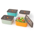 thumbnail image 1 of fecoqi 4 PCS Stainless Steel Food Storage Containers with Lids(20oz), Snack Containers for Kids, Freezer Safe, Microwave Safe, Stainless Steel Containers for Meal Prep, Leftovers, 1 of 6