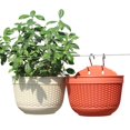thumbnail image 2 of Flower Pot Vase Self Watering Hanging Flower Pot With Water Container For Home Decoration 6 Colors 21*13.5*12cm, 2 of 7