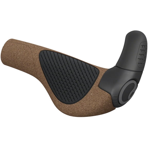Ergon GP2 Evo BioKork Grips - Lock-On, Small, Black/Tan