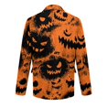 thumbnail image 7 of Delconic Mens Corduroy Blazer Halloween Print Single Breasted Sport Coat Notch Lapel Two Button Casual Business Jacket Tailored Fit Orange S, 7 of 7