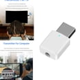 thumbnail image 2 of Methold Transmisor receptor de señal Bluetooth Adaptador de audio inalámbrico de audio USB de 3,5 mm Cables de audio/vídeo Blanco, 2 of 6