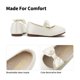 thumbnail image 3 of Zapatos de Vestir para Niña DREAM PAIRS SOPHIA-22 Flats Marfil con Moño Talla 3, 3 of 6
