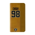 thumbnail image 2 of Keyscaper Maxx Crosby Brown Las Vegas Raiders Folio iPhone Case, 2 of 7