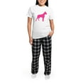 thumbnail image 5 of CafePress - Boxer Silhouette Women's Light Pajamas - Women's Short Sleeve Print T-Shirt and Pants Light Cotton Pajama Set, 5 of 7
