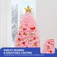 thumbnail image 5 of ModFusion 6FT Light Pink Artificial Christmas Tree with 947 Tips, 250 Warm White LED Lights, 8 Lighting Modes, 5 of 10