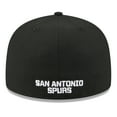 thumbnail image 4 of Men's New Era  White/Black San Antonio Spurs 2025 NBA Tip Off Split Panel 59FIFTY Fitted Hat, 4 of 5