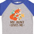 thumbnail image 4 of Inktastic Aunt Loves Me Woodland Fox Boys or Girls Toddler T-Shirt, 4 of 5