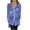 Blue, variant on LYXSSBYX Plus Size Summer Casual Tunic Tops for Women Women's Lapel Irregular Front Short Back Long Printed Loose Sexy Long Sleeved Shirt