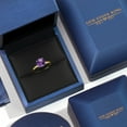 thumbnail image 5 of Gem Stone King 14K Two Tone Gold Purple Amethyst Solitaire Engagement Ring for Women | 1.70 Cttw | Round 8MM | Gemstone February Birthstone | Size 6, 5 of 6