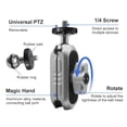 thumbnail image 4 of Mistaha Camera Mounts Clamp Mount Bicycle Handlebar Adapter Mount Aluminum Alloy 1.5kg Load Capacity with, 4 of 8