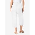 thumbnail image 3 of Roaman's Women's Plus Size Easy-Wear Straight Leg Capri, 3 of 4