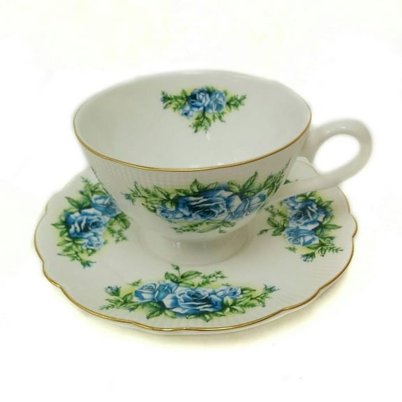 Country Rose Cup and Saucer Set