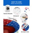 thumbnail image 3 of Independence Day Red Blue Star and Stripe Kitchen Fitted Tablecloth for Round Table,4th of July Table Cover with Elastic Edge Waterproof Patriotic Memorial Day Tablecloth Circle Covers 45-52in, 3 of 6