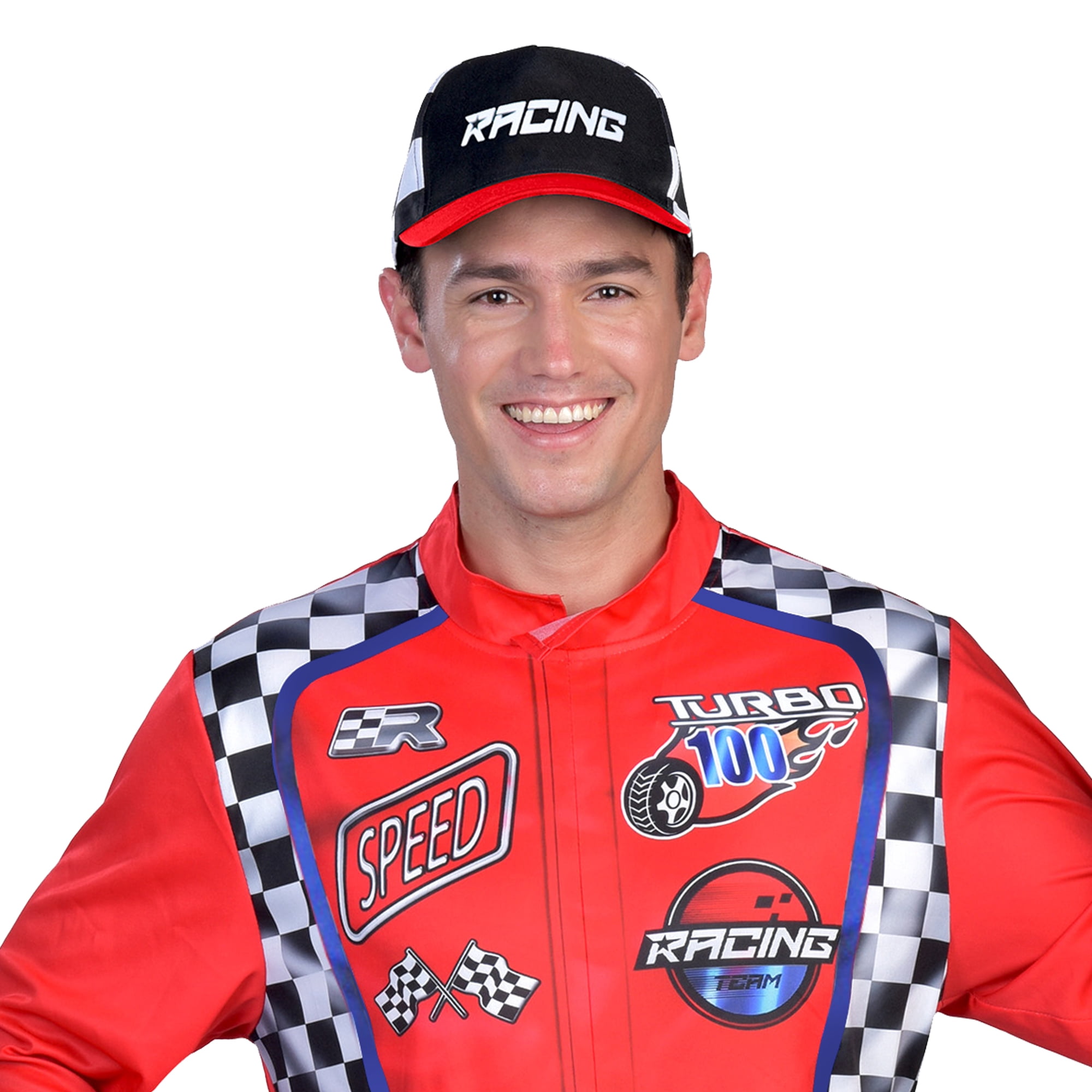 Racecar Driver Halloween Costume for Adults, Men's Size M (32/34), by Way to Celebrate