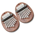 thumbnail image 3 of CTIRCHIU 2-Pack Kalimba Thumb Pianos Brown Wood Portable Musical Instruments for Beginners and Performance, 3 of 8