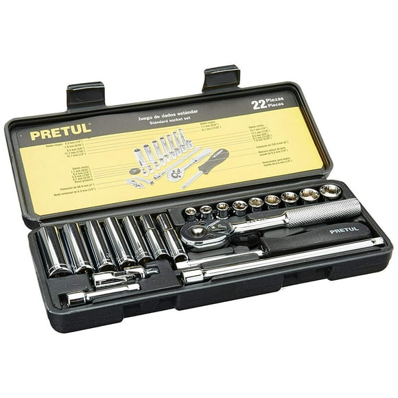 Pretul JD-1/4X22SAE-P, Juego de autoclé de 22 Piezas, std, 1/4