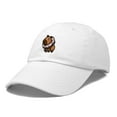 thumbnail image 5 of Dalix Capybara Donut Cap Embroidered Dad Baseball Hat Cotton Adjustable Womens in White, 5 of 5