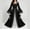 Black, variant on JOANKDMI Women's Renaissance Medieval Dress Bell Sleeve Irish Under Dress Gothic Vintage Maxi Gown Halloween Traditional Cosplay Costume Flattering
