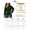 thumbnail image 6 of FAB CURVES Plus Size Mesh Jackets for Women Holographic Long Sleeve Zip Up Clubwear Party Jacket 2X Green, 6 of 6