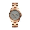 Fossil Ladies' Janice Multifunction Rose Gold-Tone Stainless Steel Watch (BQ3418) and Fossil Ladies' Glitz Bar Multi-Chain Rose Gold-Tone Brass Bracelet (JOA00437791) bundle.