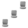 thumbnail image 3 of Baohd Computer Chair Cover Swivel Chair Cover Rotating for Chair Gray Backrest + Cushion Cover 3Set, 3 of 6