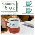 thumbnail image 7 of DOWAN 18Oz Large Coffee Mug Set of 2, Ceramic Mug with Word “Grateful” &”Blessed” Words, Thank You Gift, Fall Mug Pumpkin, Big Tea Cups with Free Sponge, Red, 7 of 7