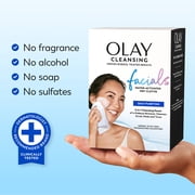 Olay Daily Facials Deeply Purifying Cleansing Cloths, Gentle Makeup Remover, Fragrance-Free, 66 Count