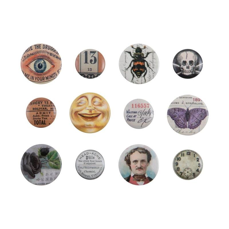 Tim Holtz Idea-ology SHABBY ACCOUTREMENTS 10 BUTTONS 