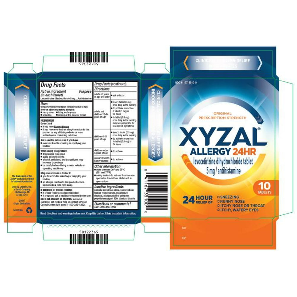 Xyzal Allergy 24hr Tablets, 10ct