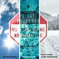 thumbnail image 5 of Private Property No Trespassing No Soliciting (10 Pack) 10 inch X 10 inch Octagon Aluminum Metal Signs with Aluminum Mounting Stakes Weather Resistant UV Protected for Workplace Private, 5 of 8