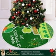 thumbnail image 6 of Coolnut St Patrick's Day Tree Skirt Home Decoration Large Round Lucky Clover Christmas Tree Skirt for Holiday Party Home Christmas Day Ornaments,47.2", 6 of 6