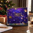 thumbnail image 5 of 2027 Desk Calendar, 12-Month Floral Desktop Flip Calendar, January to December Monthly Planner with Twin Wire Binding, Home Office Schedule Organizer, 5 of 8