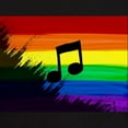 thumbnail image 3 of CafePress - Musical Note Gay Rainbow Art T Shirt - Men's Classic Graphic Cotton T-Shirt, 3 of 4