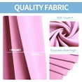 thumbnail image 4 of SAMIMPORT-2011 light pink Thermal Insulation Grommet Blackout Kitchen Curtains, 37” x 84” (2 Panels), 4 of 7