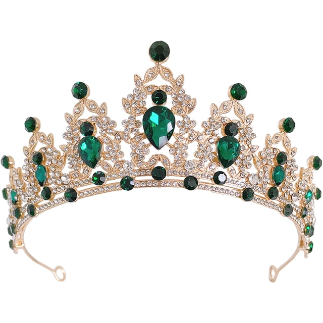 KAKOWELY Tiara nupcial de cristal, corona, tiara, tocado de boda, diadema de cumpleaños, accesorio para el cabello