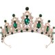 thumbnail image 1 of KAKOWELY Tiara nupcial de cristal, corona, tiara, tocado de boda, diadema de cumpleaños, accesorio para el cabello, 1 of 4