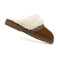 thumbnail image 5 of Jessica Simpson Women's Suede Plush Slip on Scuff House Slipper with Indoor/Outdoor Sole, 5 of 7