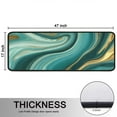 thumbnail image 5 of Kitchen Rugs Sets Of 2,Teal Marble Gold Wave Pattern Anti Fatigue Kitchen Mat Rugs Non Slip Washable,Decorative Kitchen Floor Mats for Kitchen,Sink,Laundry,17"x47"+17"x47", 5 of 5