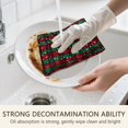 thumbnail image 5 of 2 Pcs Funny Kitchen Towels,Red and Green Plaid Christmas Snow Pattern Microfiber Dish Towels,Kitchen Tea Towels,Kitchen Towel Set (18" X 26"), 5 of 7