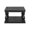 thumbnail image 4 of Tcbosik 2-Tier Coffee Table with Storage Shelf for Living Room, 45.2 inch Accent Cocktail Table, Easy Assembly, Black, 4 of 9