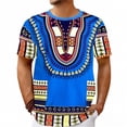 thumbnail image 4 of T Shirts For Men Big And Tall Pattern Print Casual Loose Crew Neck Short Sleeve T Shirt Comfortable 2026 Spring Summer Fall Work Tee Pullover Outfits Blue XL, 4 of 4