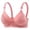 Pink, variant on Womens Push Up Bras No Underwire Full Coverage Bralette Wirefree Adjustable Straps Bra Comfy Everyday Underwear Orange 36