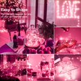 thumbnail image 2 of Fairy Lights Kolpop LED, funciona con pilas, 30 unidades, color rosa, 2 of 5