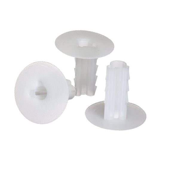 THE CIMPLE CO - White Single Feed Through Bushing For Coax Coaxial Cable RG6 - 10 Pack