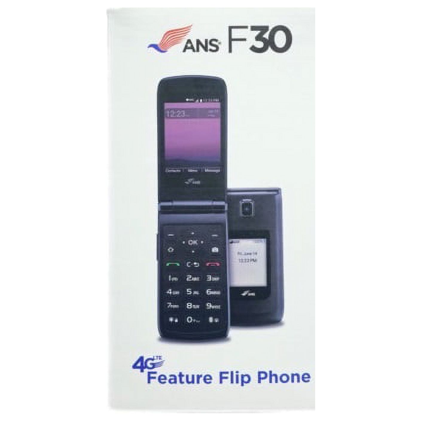 ANS F30 8GB UScellular Flip Phone, Black