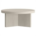 thumbnail image 3 of Evelyn&Zoe Holm 32" Wide Round Coffee Table, Alder White, 3 of 10