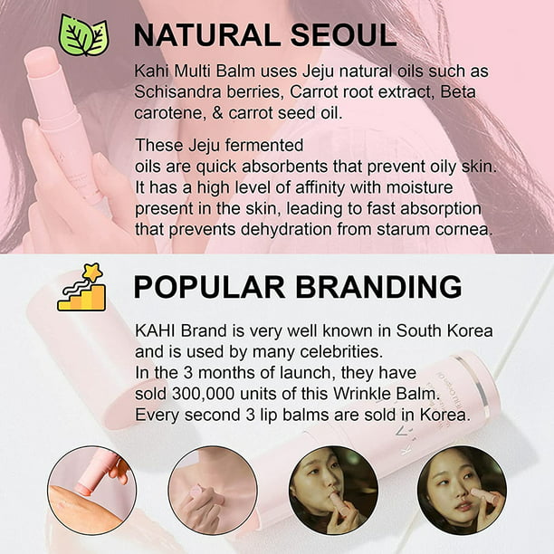 KAHI SEOUL Wrinkle Bounce Multi Balm With Jeju Origin Oil, 9g