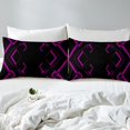 thumbnail image 3 of Erosebridal Abstract Comforter Cover Full for Teens, Gradient Rectangle Bedding Full Size, Modern Checkered Decor, Reversible（No Comforter）, 3 of 6