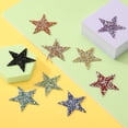 thumbnail image 4 of Parche de Estrella Termoadhesivo Uxcell, 24 piezas de Estrellas de Aplicación Adhesiva con Brillantes de Rhinestone Plateado para Manualidades DIY, Reparación de Ropa y Jeans, Transparente 6cm, 4 of 7