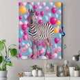 thumbnail image 4 of Qisvanset Balloon Zebra Canvas Print 12x16 Inch Nursery Decor, 4 of 8